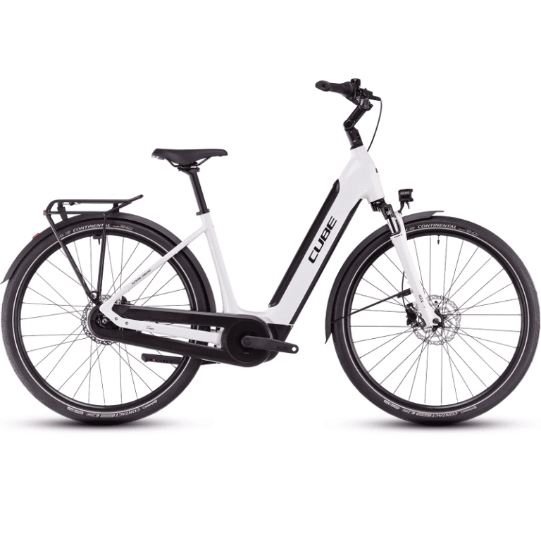 Cube Supreme Hybrid Comfort ONE 500 Easy Entry blanc métallisé et noir (2025)