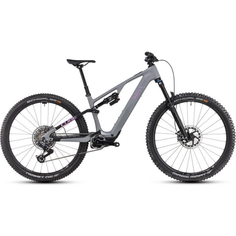 Vtt électrique Cube ams hybrid one44 c:68x tm 400x 29 swampgrey´n´purplereflex