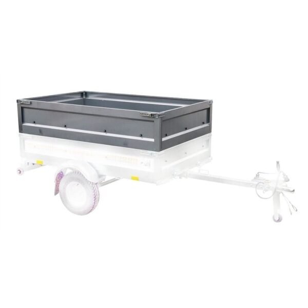 4 Réhausses en Acier Galvanisé pour Remorque Pliante WT150BF & WT175BF – +40 cm de Hauteur