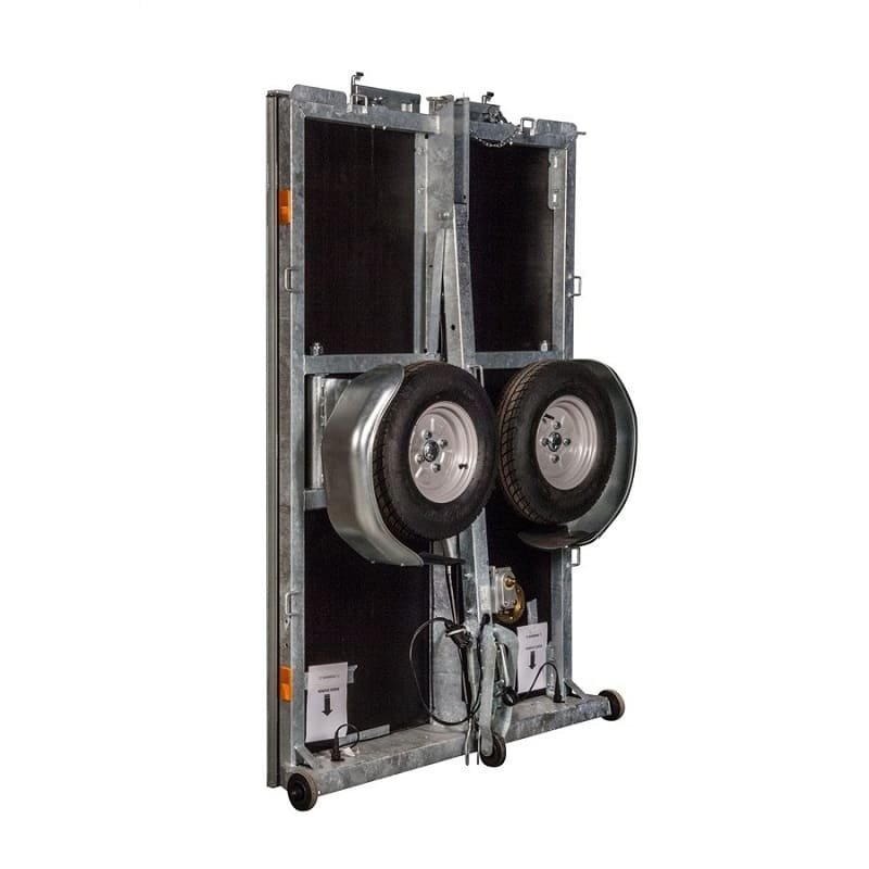 Remorque pliante 500 kg WT150BF – Multifonctions, résistante et facile à ranger – Image 4