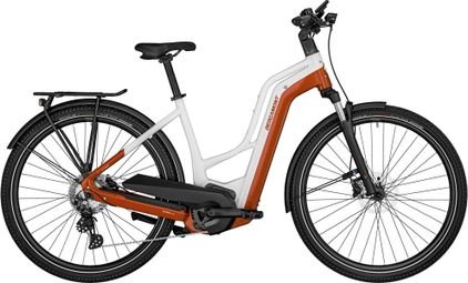 VTC Électrique Bergamont E-Horizon Edition LTD Amsterdam Shimano Deore 10V 750Wh 700mm Blanc/Orange