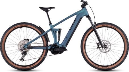 VTT Électrique Tout-Suspendu Cube Stereo Hybrid One22 Race 800 Shimano Deore 12V 800 Wh 29'' Bleu Vert Smaragd 2025