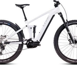 VTT Électrique Tout-Suspendu Cube Stereo Hybrid One44 EXC 800 Shimano Deore XT 12V 800 Wh 29'' Blanc Marble 2025